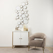 Mercana Adriatic Brushed Gold Metal Glass Vase