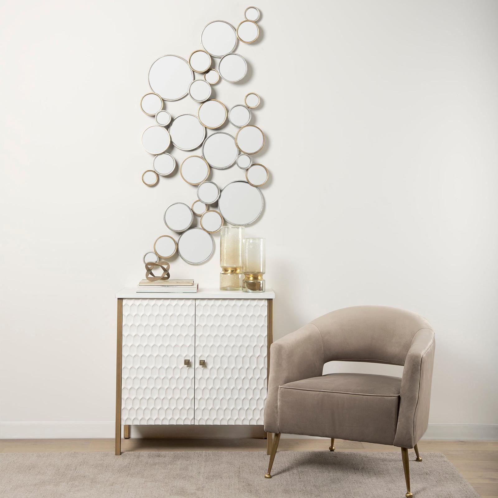 Mercana Savannah White Fir Veneer Accent Cabinet Clearance