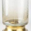 Mercana Adriatic Brushed Gold Metal Glass Vase