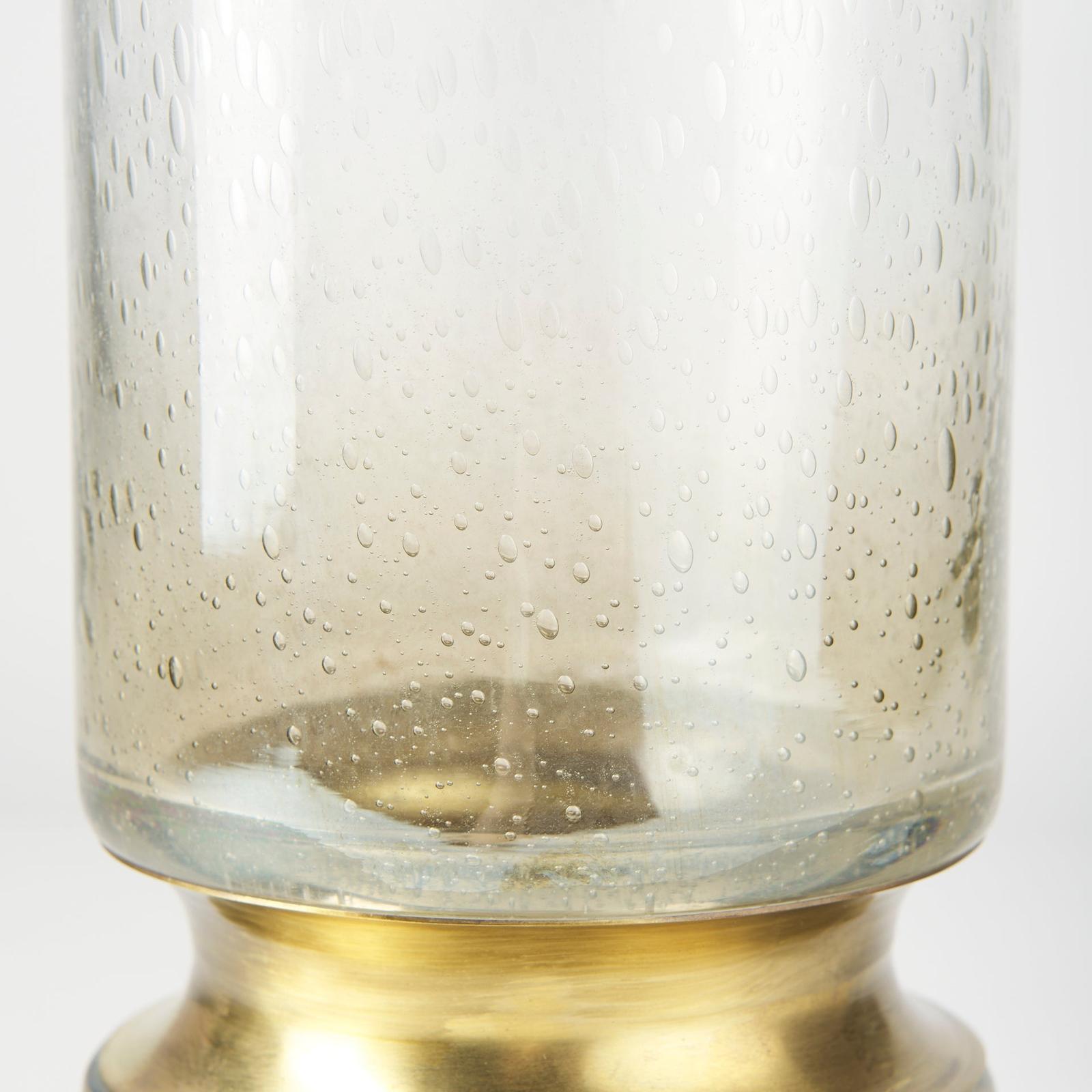 Mercana Adriatic Brushed Gold Metal Glass Vase