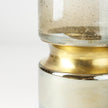 Mercana Adriatic Brushed Gold Metal Glass Vase