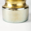 Mercana Adriatic Brushed Gold Metal Glass Vase