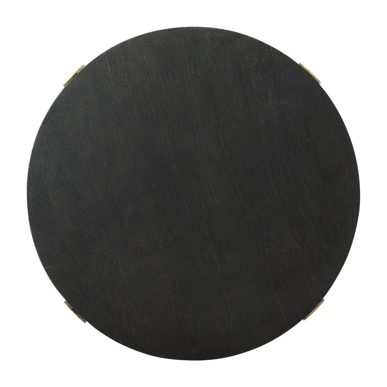 Mercana Atticus Antiqued Gold Metal Coffee Table
