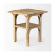 Mercana Candace Light Wood Bridge Accent Table