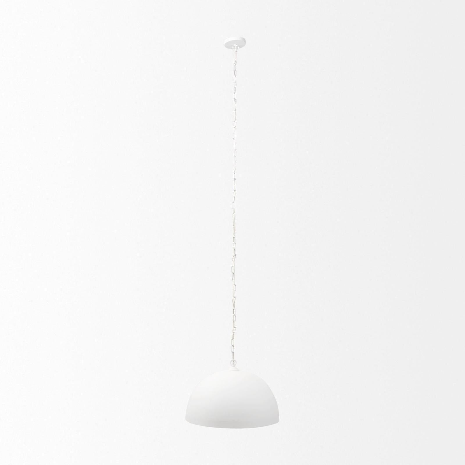 Mercana Juniper Round White Dome Pendant Light