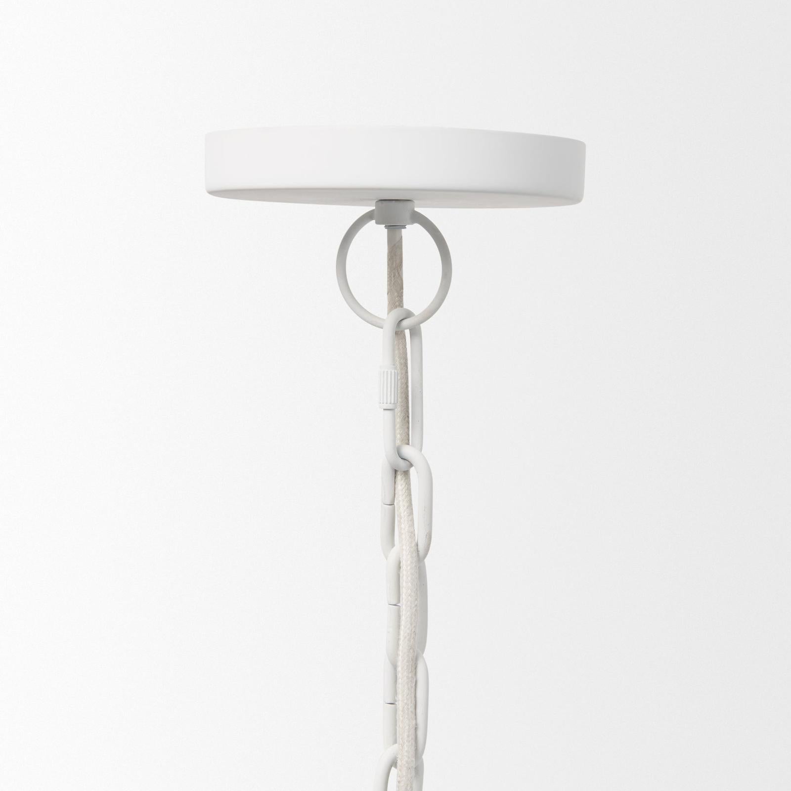 Mercana Juniper Round White Dome Pendant Light