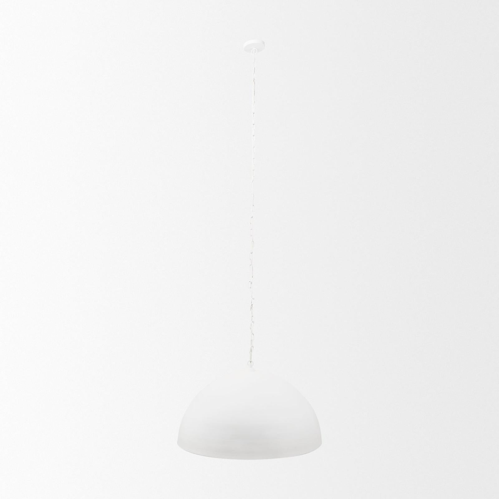 Mercana Juniper Round White Dome Pendant Light