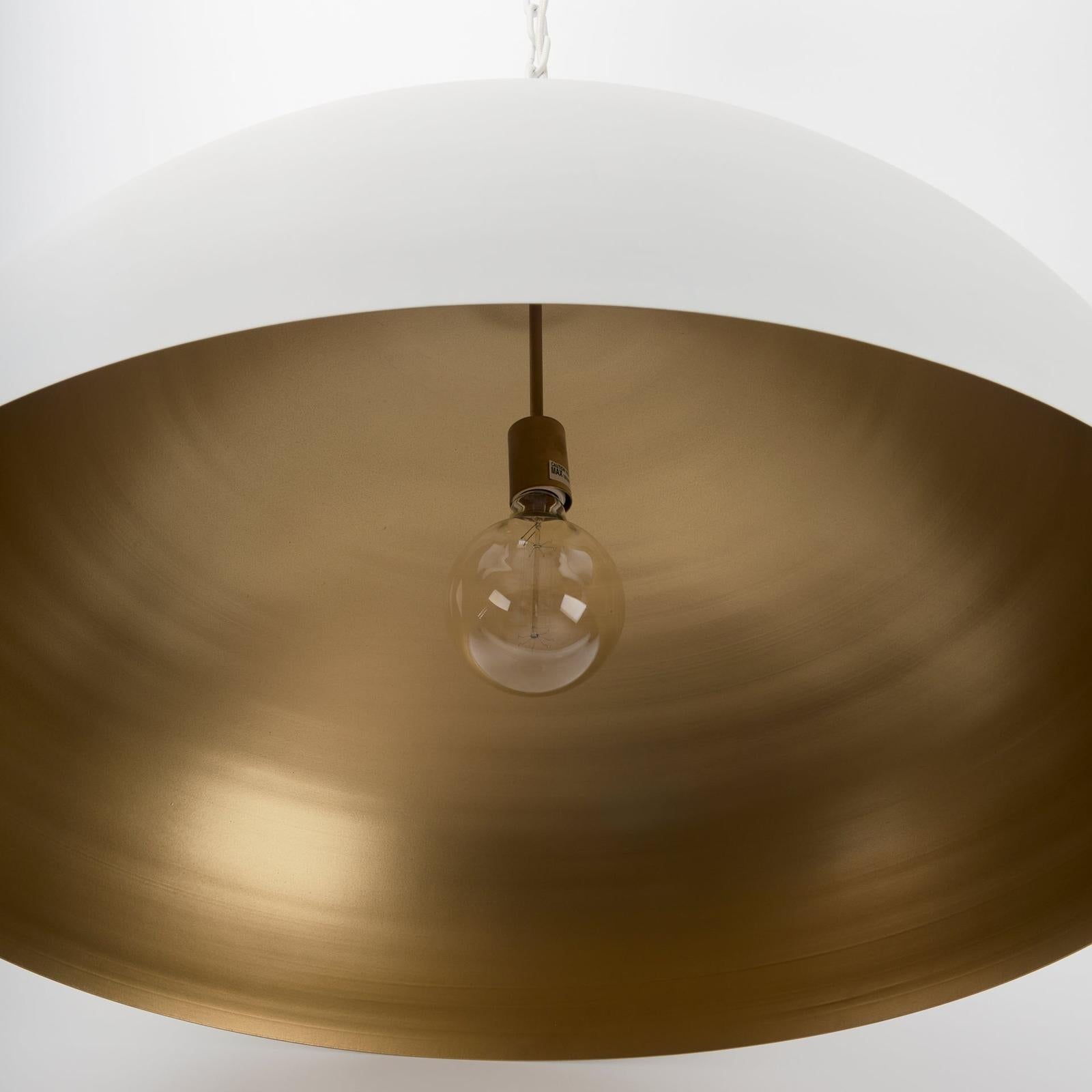 Mercana Juniper Round White Dome Pendant Light