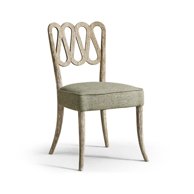Jonathan Charles Ampney Washed Grey Oak Side Chair - Set of 2