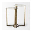 Mercana Atticus Antiqued Gold Metal Nesting Accent Tables - Set of 2