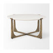 Mercana Atticus Antiqued Gold Metal Coffee Table