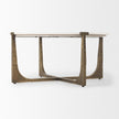 Mercana Atticus Antiqued Gold Metal Coffee Table