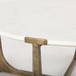 Mercana Atticus Antiqued Gold Metal Coffee Table