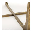 Mercana Atticus Antiqued Gold Metal Coffee Table