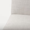 Mercana Stamford Beige Upholstered Seat w/ Wood Back, Black Metal Frame Dining Chair