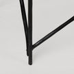Mercana Lorlei Marble Top w/ Gray Iron Base Console Table