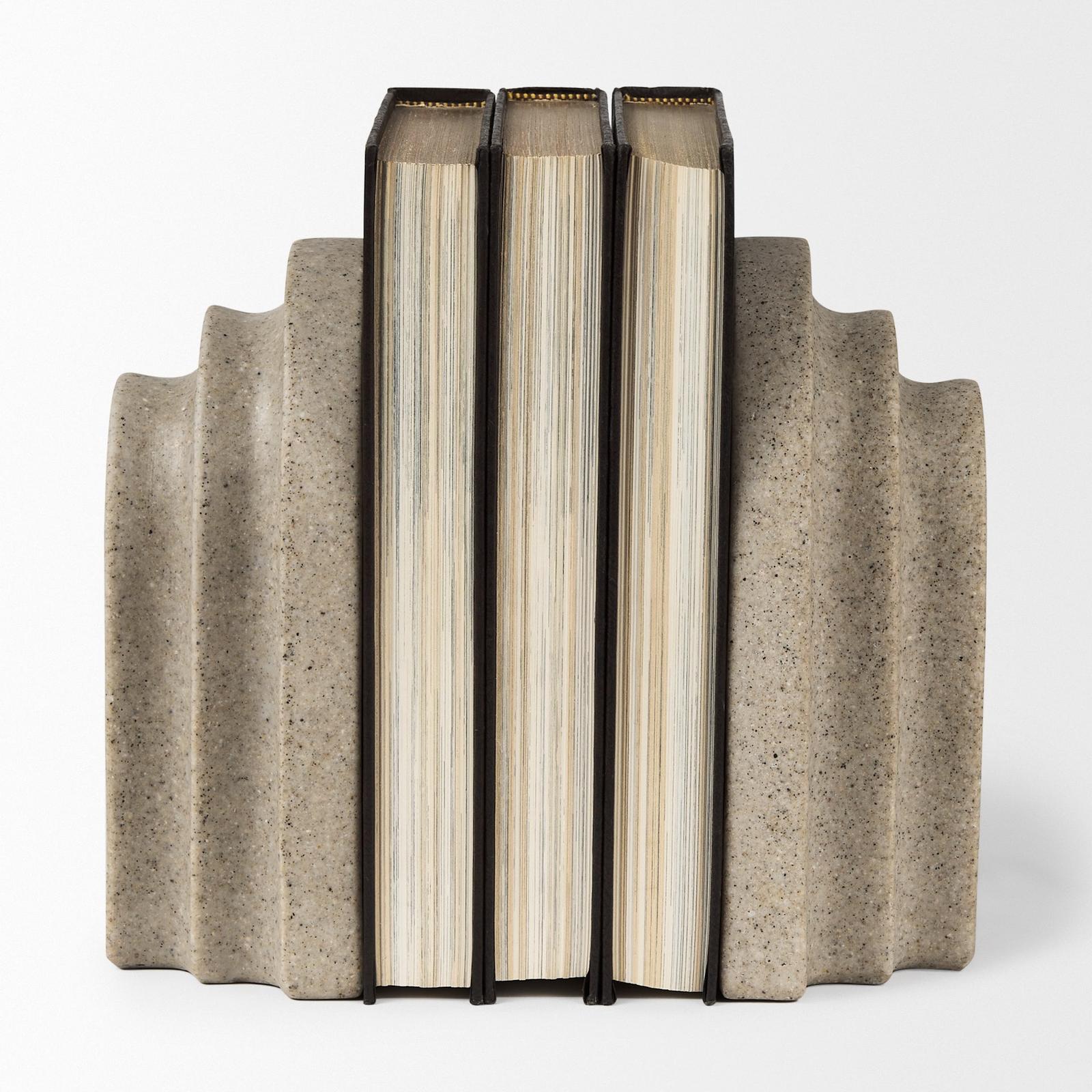 Mercana Empire Resin Arc Book End Set