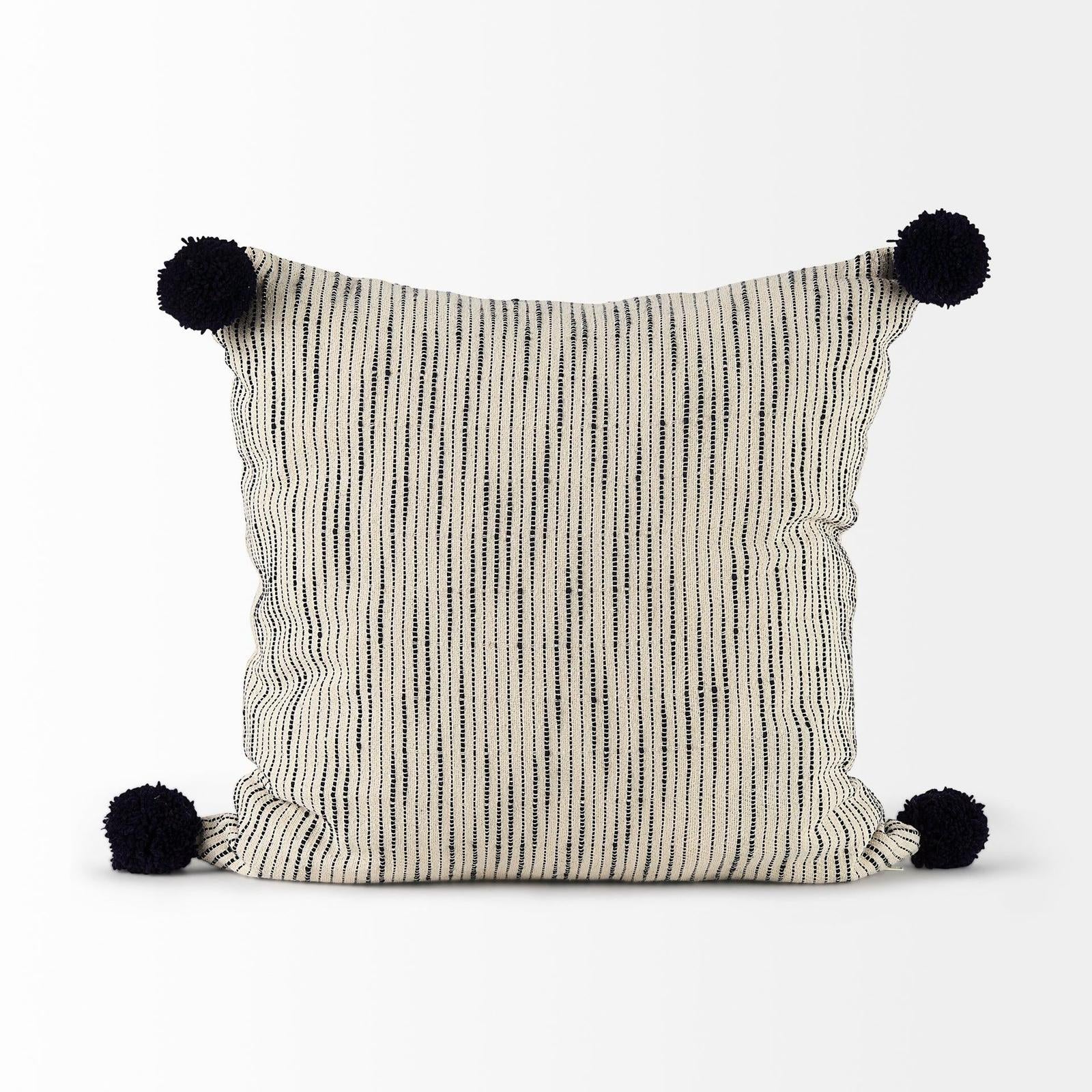 Mercana Krystal Pom Pom Decorative Pillow Cover Clearance