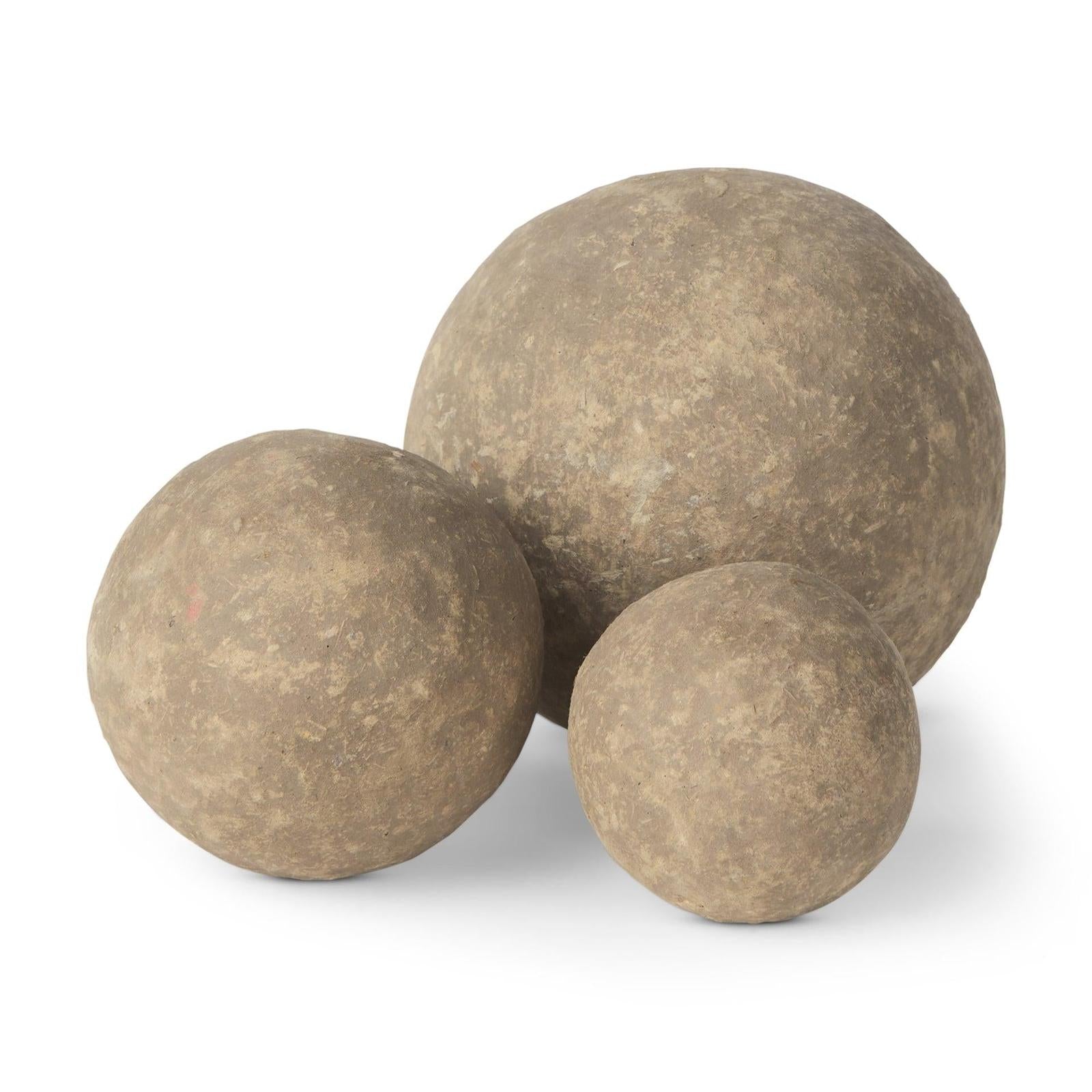 Mercana Sunita Paper Mache Orbs - Set of 3