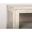 Mercana Arelius Black Metal Base w/ 4 Glass Cabinet Doors Sideboard