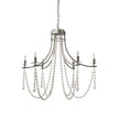 Mercana Selma Wood Bead and Metal Chandelier Clearance