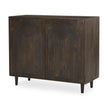 Mercana Tucker Wood w/ Carved Arch Pattern 2 Door Cabinet