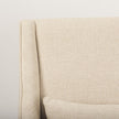 Mercana Kensington Cream Linen Fabric and Wood Accent Chair Clearance