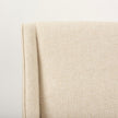 Mercana Kensington Cream Fabric Seat Brown Wood Frame Counter Stool Clearance