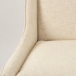 Mercana Kensington Cream Fabric Seat Brown Wood Frame Counter Stool Clearance