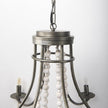 Mercana Selma Wood Bead and Metal Chandelier Clearance
