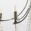 Mercana Selma Wood Bead and Metal Chandelier Clearance