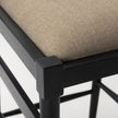 Mercana Trixie Black Wood Frame w/ Dark Taupe Fabric Seat Counter Stool Clearance