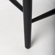 Mercana Trixie Black Wood Frame w/ Dark Taupe Fabric Seat Counter Stool Clearance