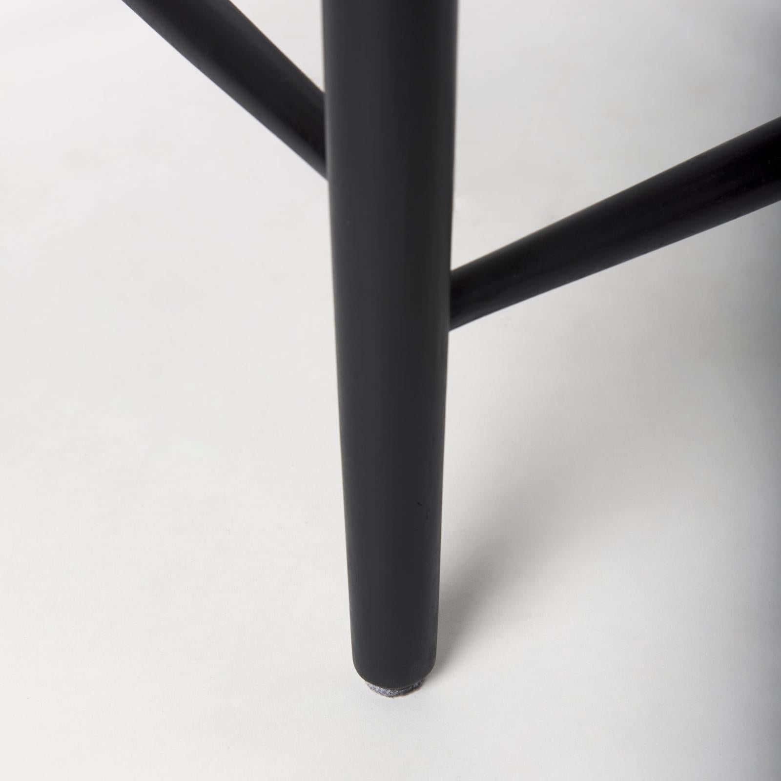 Mercana Trixie Black Wood Frame w/ Dark Taupe Fabric Seat Counter Stool Clearance