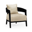 Jonathan Charles Smoky Black Tub Chair with Back Pillow ( 500118-BLG-F001 )