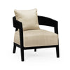 Jonathan Charles Smoky Black Tub Chair with Back Pillow ( 500118-BLG-F001 )
