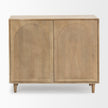 Mercana Tucker Wood w/ Carved Arch Pattern 2 Door Cabinet