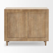 Mercana Tucker Wood w/ Carved Arch Pattern 2 Door Cabinet