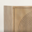 Mercana Tucker Wood w/ Carved Arch Pattern 2 Door Cabinet