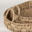 Mercana Haini Large Basketweave Seagrass Trays w/ Loop Handles- Set of 2