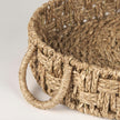 Mercana Haini Large Basketweave Seagrass Trays w/ Loop Handles- Set of 2