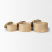 Mercana Kailini Nesting Seagrass & Palm Leaf Boxes with Lids- Set of 3