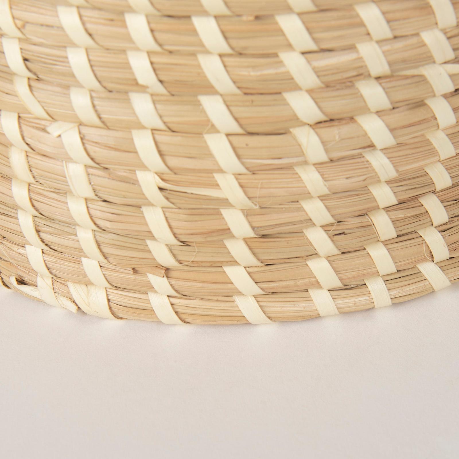 Mercana Kailini Nesting Seagrass & Palm Leaf Boxes with Lids- Set of 3