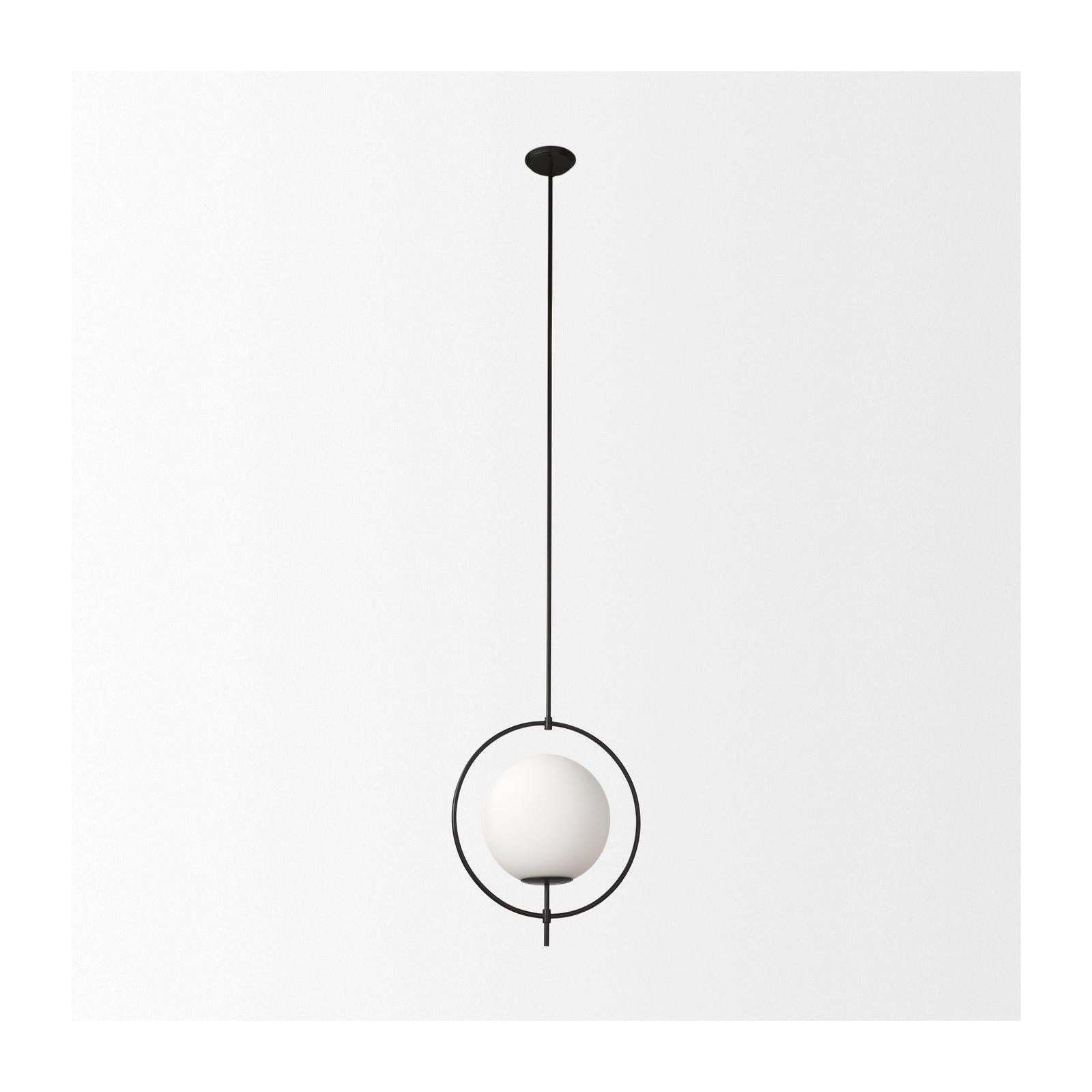 Mercana Farrah Frosted Glass Globe Metal Pendant Light Clearance