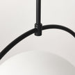 Mercana Farrah Frosted Glass Globe Metal Pendant Light Clearance
