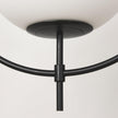 Mercana Farrah Frosted Glass Globe Metal Pendant Light Clearance