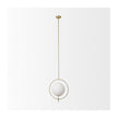 Mercana Farrah Frosted Glass Globe Metal Pendant Light Clearance