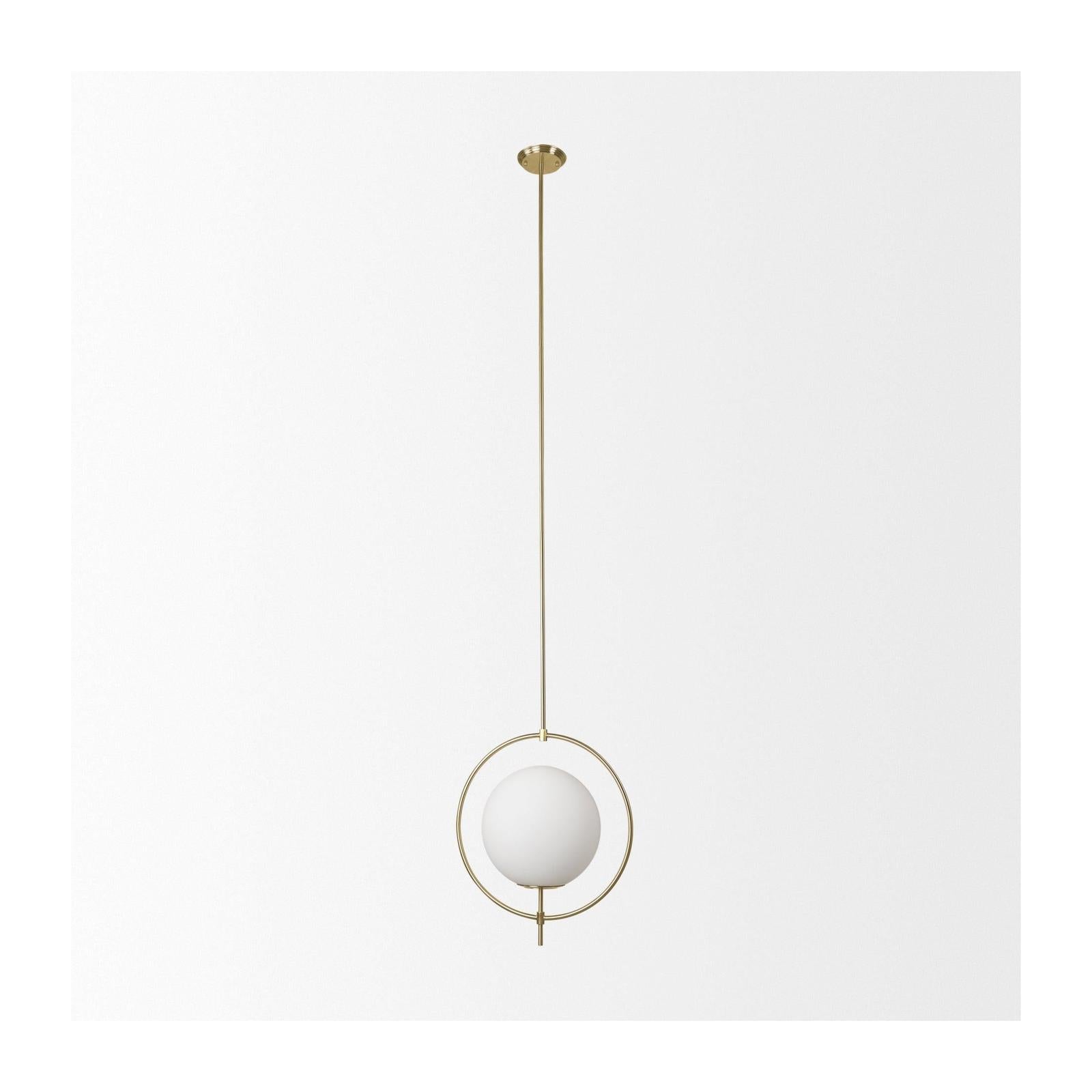 Mercana Farrah Frosted Glass Globe Metal Pendant Light Clearance