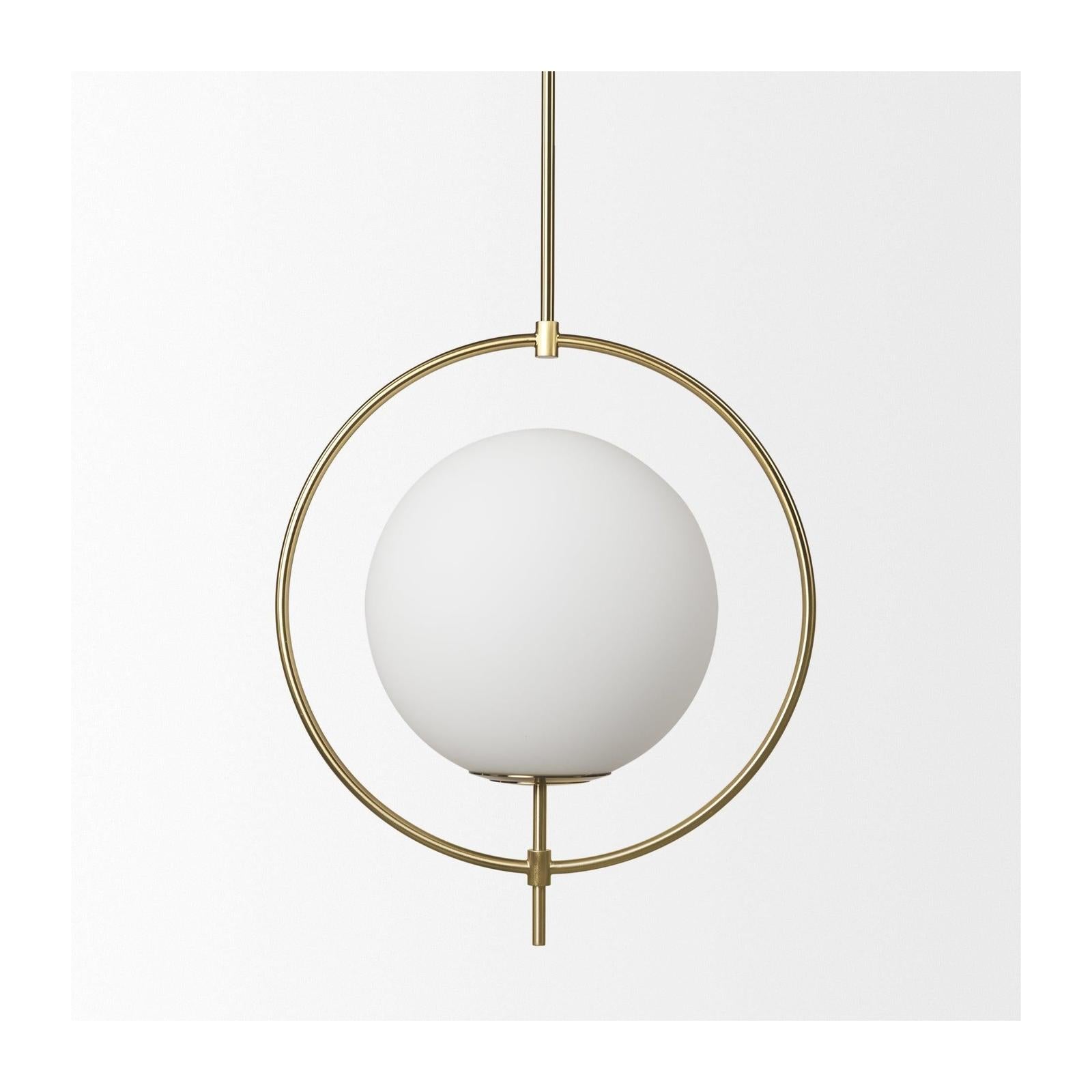 Mercana Farrah Frosted Glass Globe Metal Pendant Light Clearance