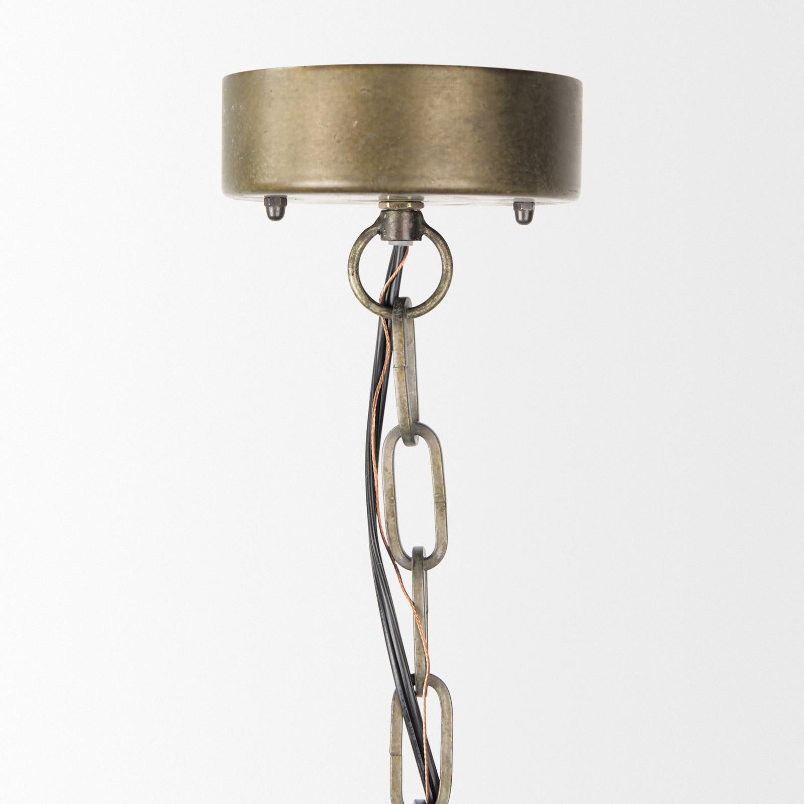 Mercana Kiley Warm Wood Basket Lantern Pendant Light Clearance